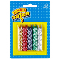 Свечи д/торта металлик асс 10шт